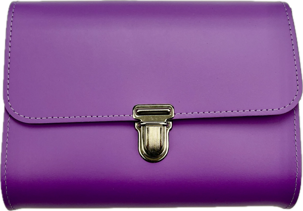 Leder Umhängetasche Roma flieder